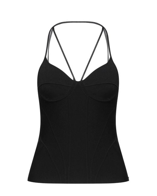 Top McQueen de color Black