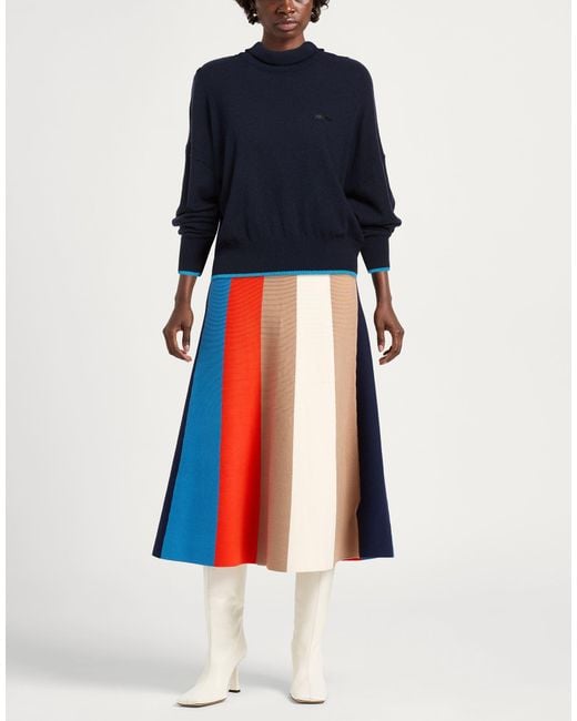 Pinko Blue Midnight Turtleneck Wool, Viscose, Nylon, Cashmere