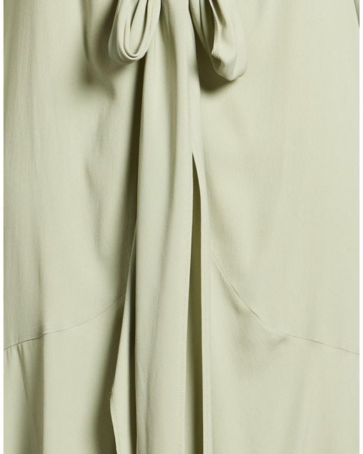 Semicouture Green Maxi Dress Acetate, Silk