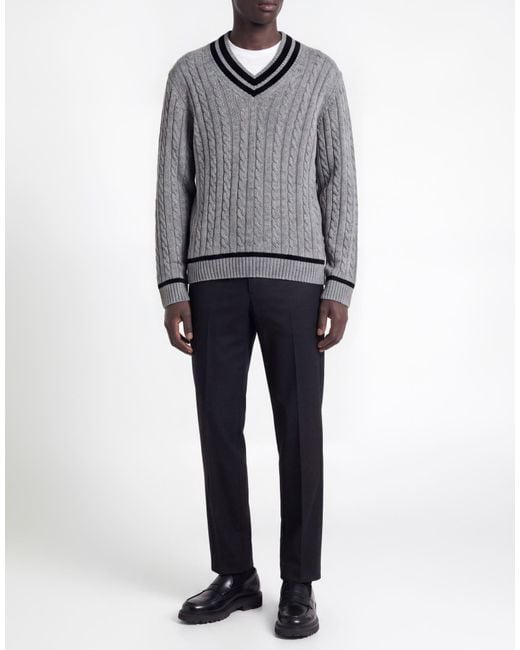 Zanone Gray Sweaters for men