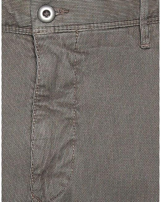 Incotex Gray Pants Cotton, Elastane for men