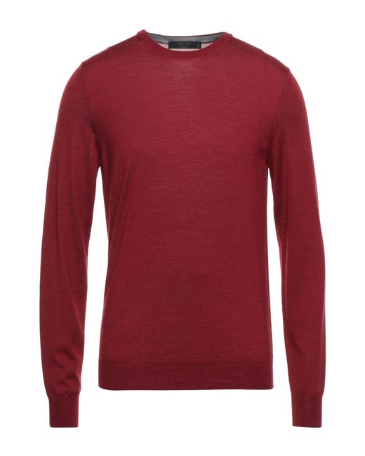Vneck Pullover in Red für Herren