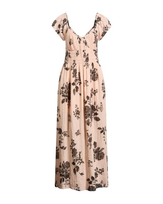 Free People Natural Midi Dress Cotton