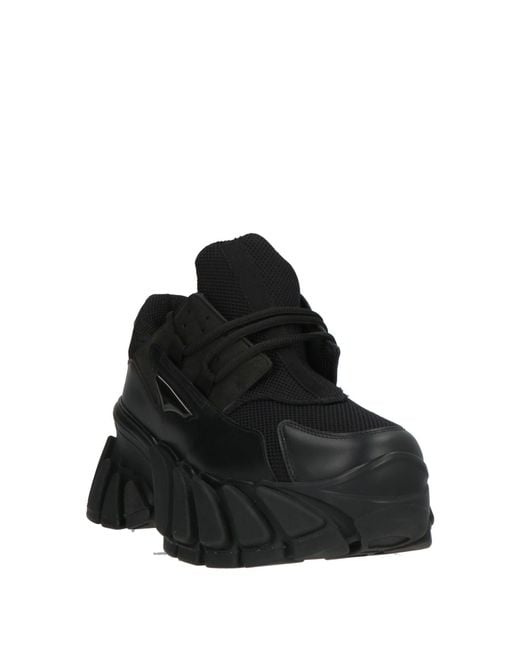 Maison Margiela Black Sneakers Textile Fibers