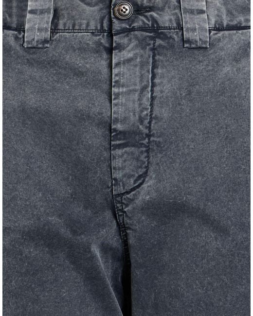 White Sand Blue Pants Cotton, Elastane