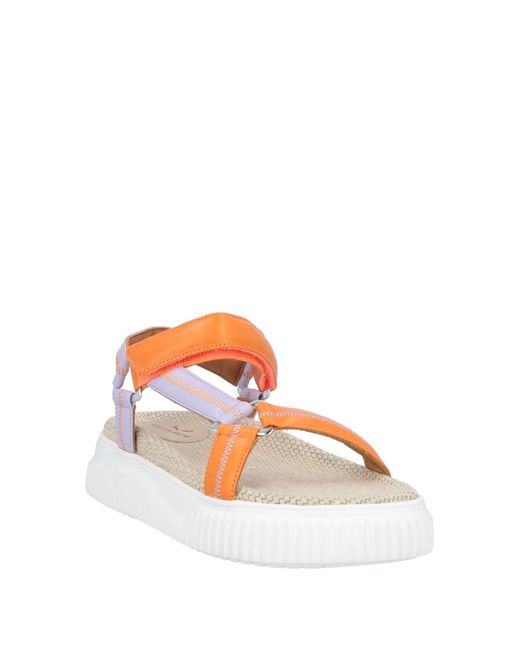 Voile Blanche Orange Sandals