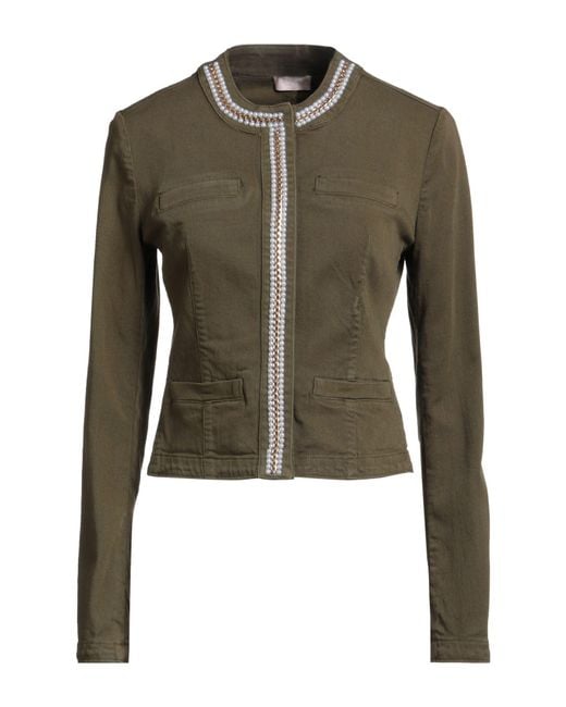 Liu Jo Green Denim Outerwear
