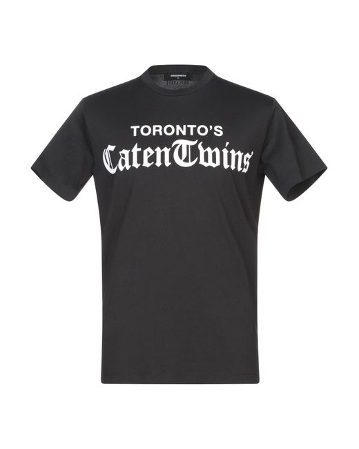 DSquared² Toronto's Caten Twins T-shirt In Black Cotton for Men | Lyst