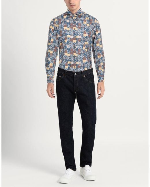 Camicia di Sonrisa in Blue da Uomo