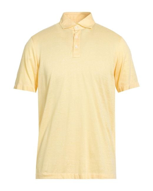 Luigi Borrelli Napoli Yellow Polo Shirt for men