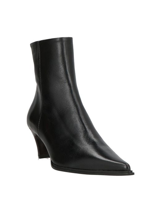 Zinda Black Ankle Boots Leather