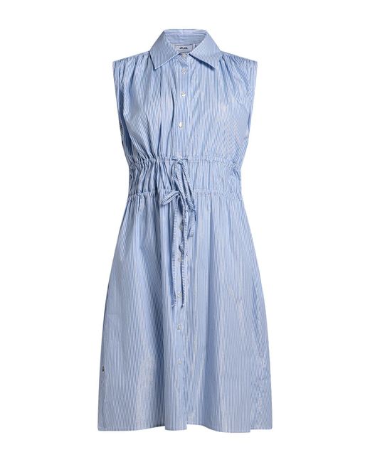 Jijil Blue Midi Dress Cotton, Polyamide, Elastane