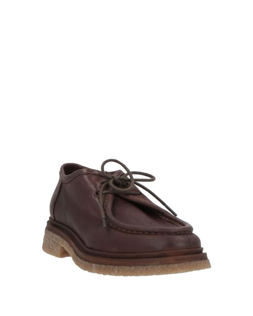 Piumi Brown Lace-Up Shoes Leather
