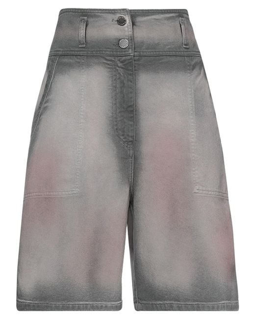 Alberta Ferretti Gray Denim Shorts