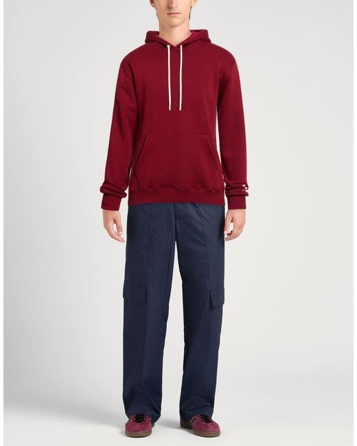 Berna Red Sweatshirt Cotton, Polyester for men