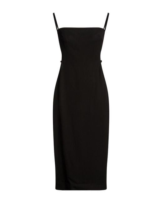 St. Agni Black Midi Dress