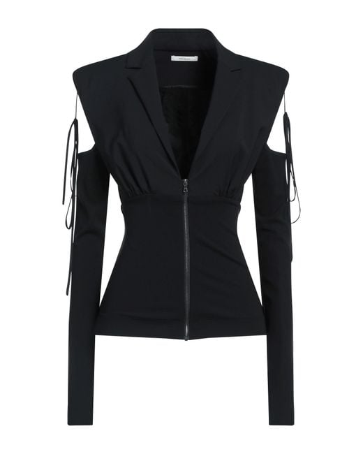 Nensi Dojaka Black Blazer Virgin Wool, Viscose, Polyamide