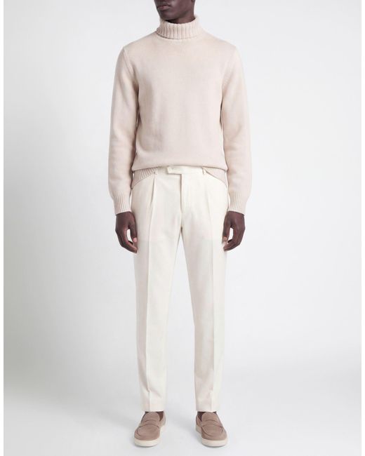 Eleventy White Turtleneck Wool, Cashmere for men