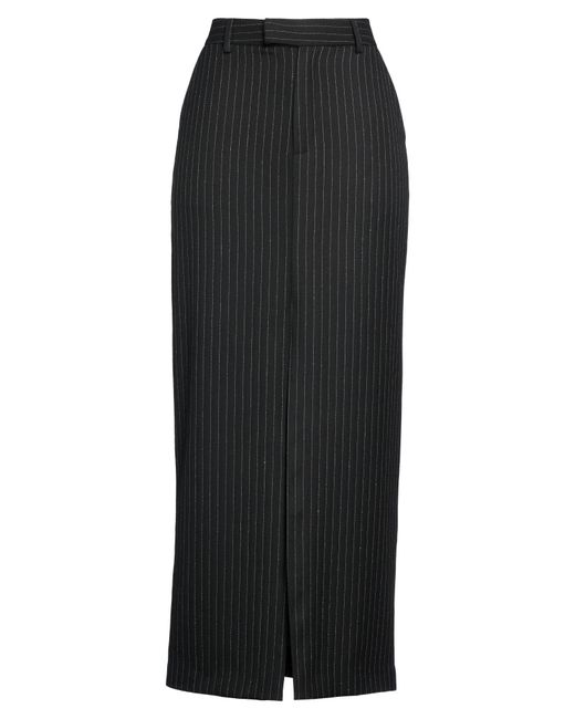 WEILI ZHENG Black Maxi Skirt