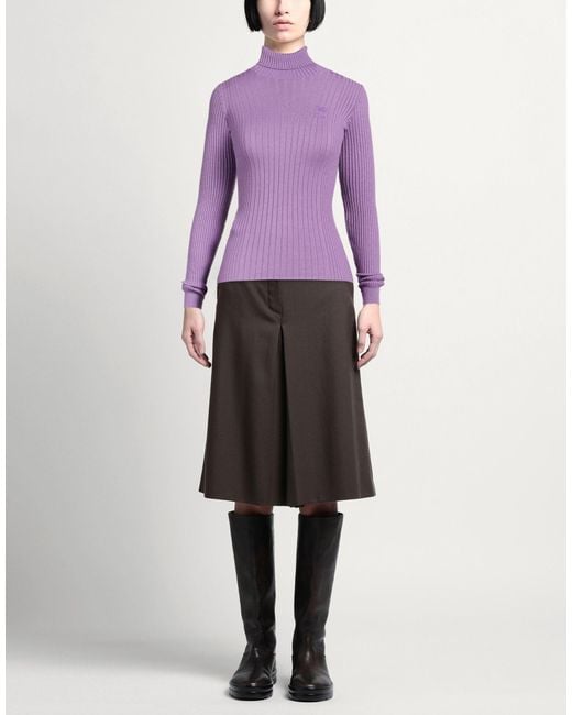 Pinko Purple Mauve Turtleneck Viscose, Polyester, Polyamide