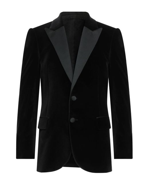 Tonello Black Blazer Cotton, Viscose, Elastane, Polyester for men