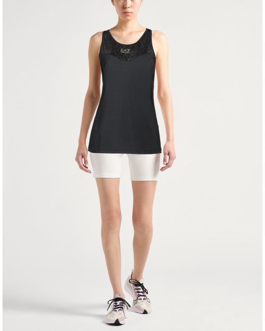 EA7 Black Tank Top