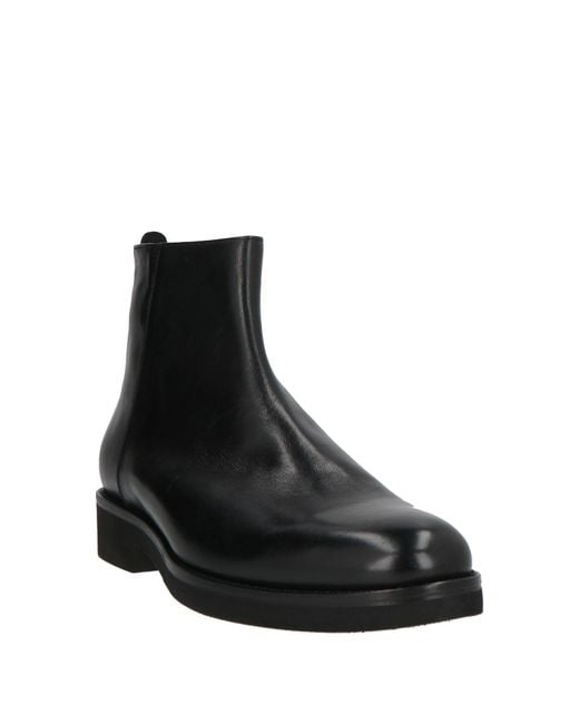 Testoni Black Ankle Boots for men