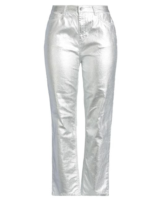 Xandres White Jeans Cotton