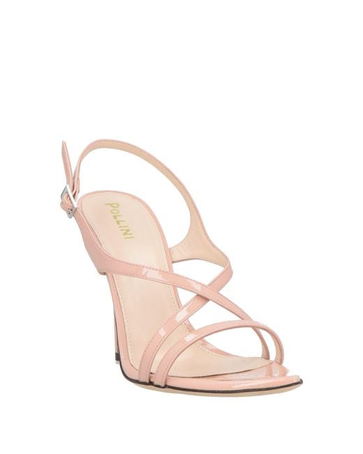 Pollini Pink Sandals Leather