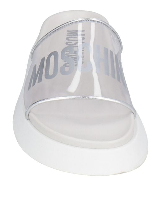Moschino White Sandals Pvc
