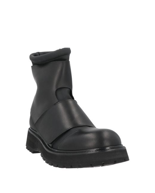 Premiata Black Ankle Boots Leather for men