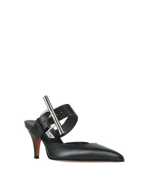 McQueen Black Mules & Clogs