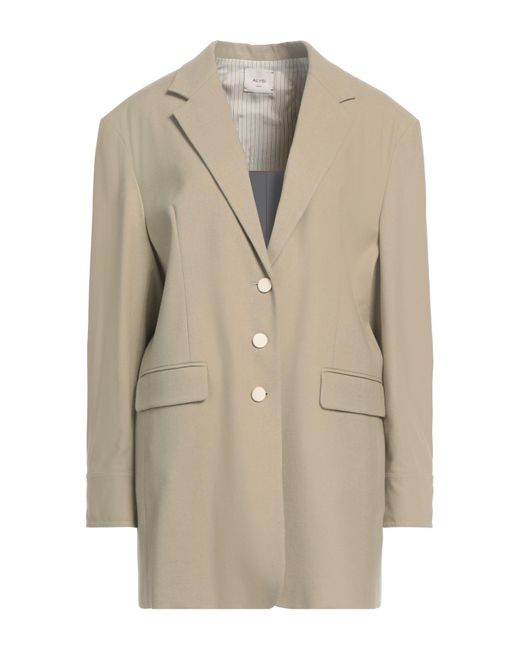 Alysi Natural Crème Sand Blazer Viscose, Polyester, Wool, Elastane