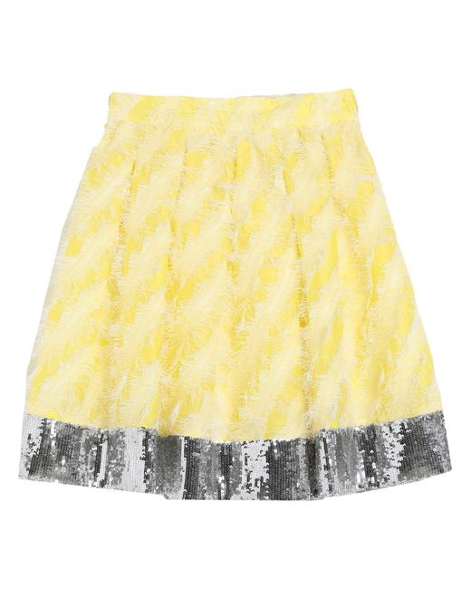 Beatrice B. Yellow Mini Skirt