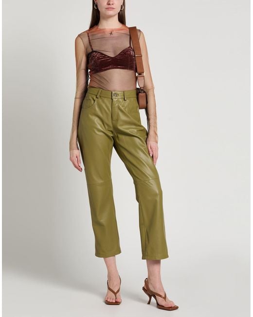 Mugler Gray Rust Top Polyamide, Elastane