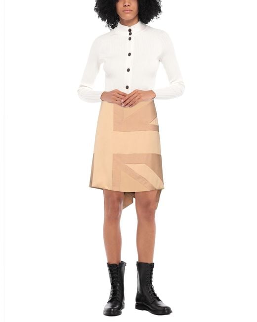 Burberry Natural Mini Skirt