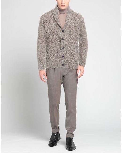 Fedeli Gray Cardigan for men