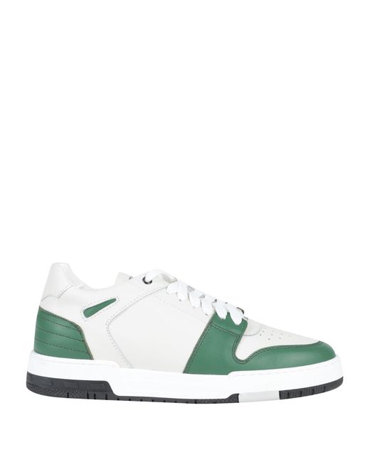 Grey Daniele Alessandrini Green Sneakers for men