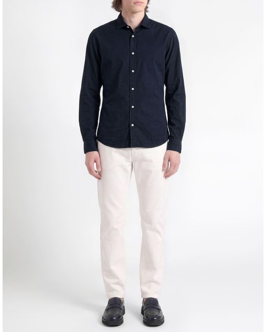 MASTRICAMICIAI Blue Shirts for men