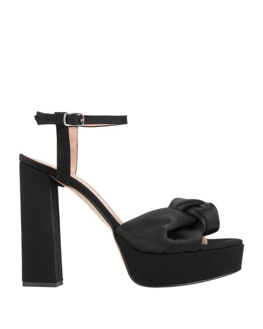 Divine Follie Black Sandals Synthetic Material