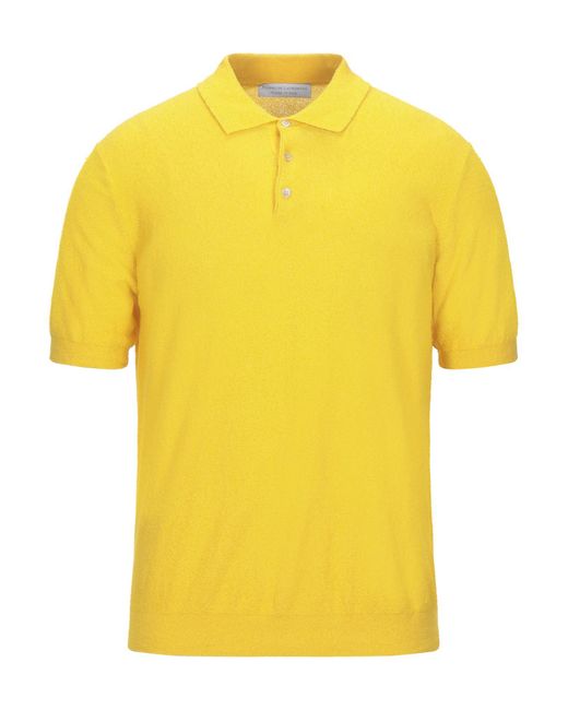 FILIPPO DE LAURENTIIS Yellow Sweater for men