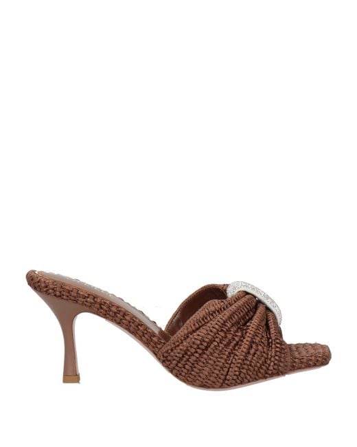 Gedebe Brown Sandals Natural Raffia