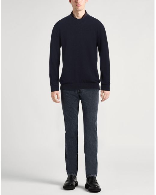 Daniele Fiesoli Blue Sweater Wool, Cashmere for men