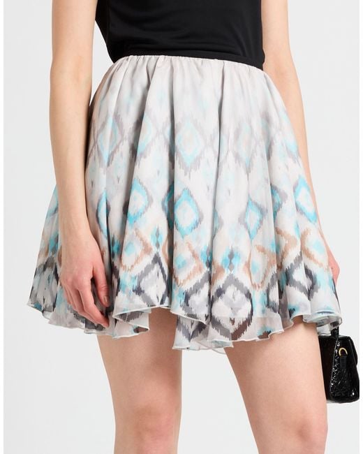 Jijil Gray Mini Skirt Polyester