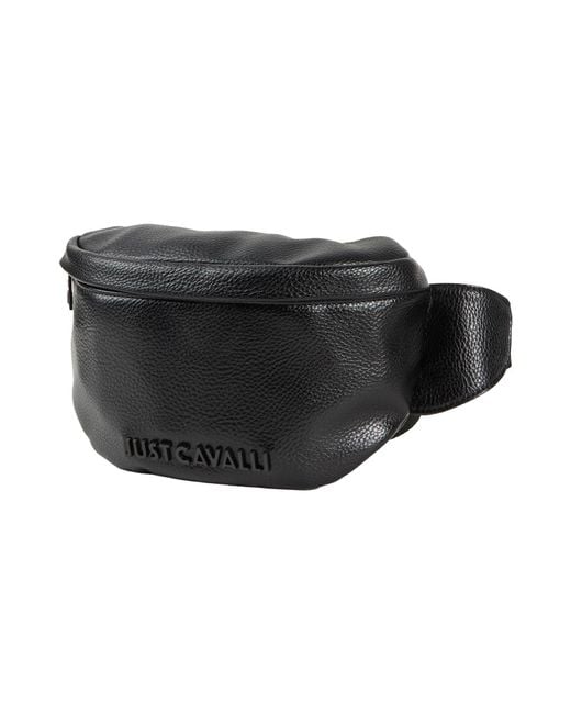 Just Cavalli Black Belt Bag for men