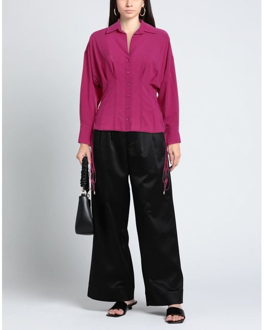 SIMONA CORSELLINI Pink Shirt Polyester, Elastane