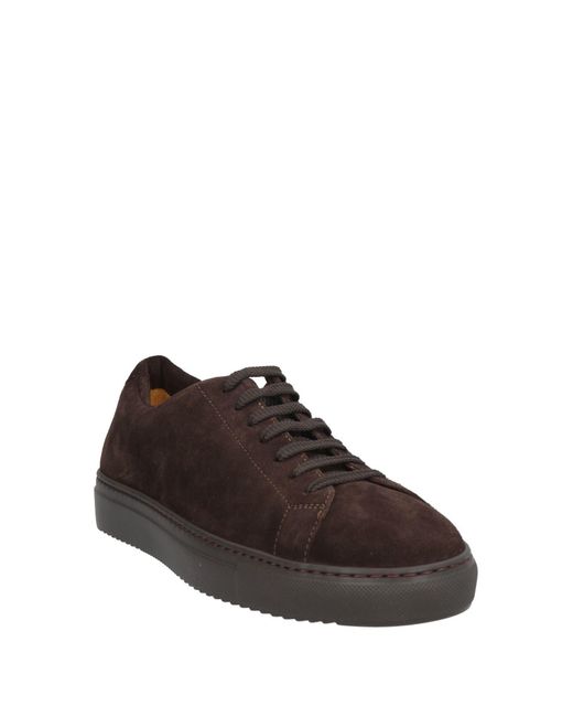 Doucal's Brown Dark Sneakers Leather for men