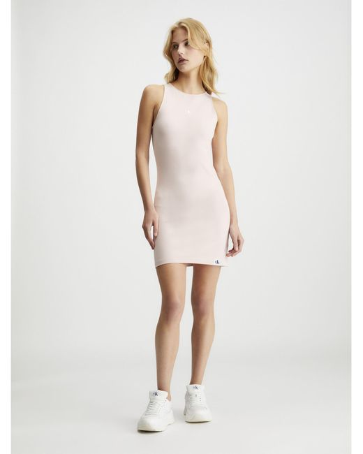 Calvin Klein Pink Midi-Kleid