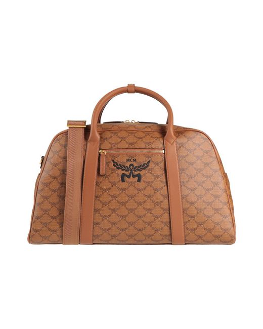 MCM Brown Duffel Bags Leather