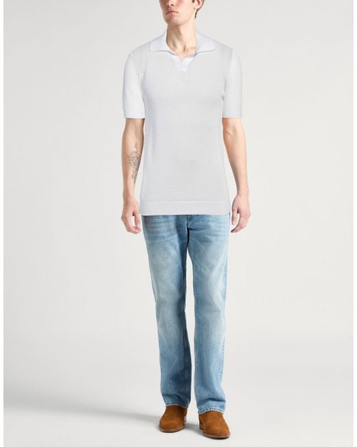 Tagliatore White Jumper for men